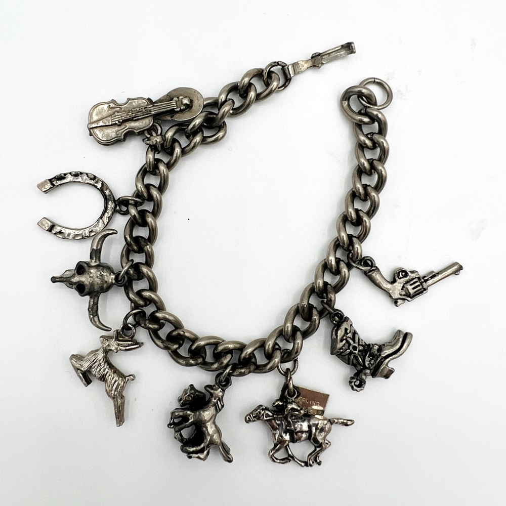 Western Theme Charm Bracelet
